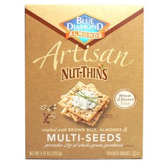 BLUE DIAMOND Artisan堅果薄脆餅, 120.5g, 1盒, Multi-Seeds