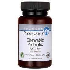 SWANSON 斯旺森 益生菌咀嚼片 櫻桃味, 1罐, 60顆