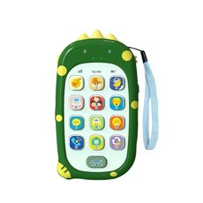 寶寶智慧型仿真手機 音樂學習手機玩具 可錄音仿真手機 炫光智慧小手機 親子互動益智玩具, 恐龍