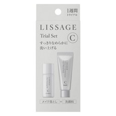 LISSAGE C系列清透卸妝油+礦物液態皂試用組 49g, 1個