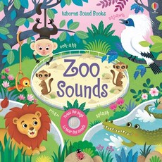(英文圖書)Zoo Sounds Board Books, Usborne Books, 英文, 硬頁書