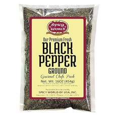 優質新鮮黑胡椒粉, 1個, 454g