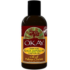 OKAY Pure Naturals 純牙買加黑蓖麻油, 1瓶, 237ml