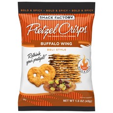 SNACK FACTORY 椒鹽蝴蝶脆餅 水牛城辣雞翅口味, 1個, 43克