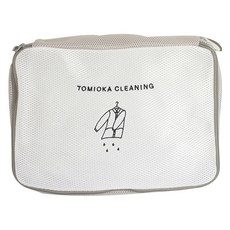 TOMIOKA CLEANING 直角型洗衣袋, 1個, 白色