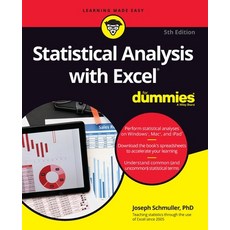 (英文圖書) Statistical Analysis with Excel for Dummies 平裝版, 英文