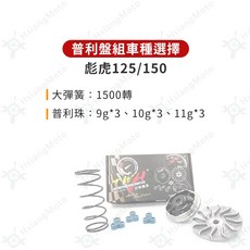 TWH 普利盤組 傳動組 適用於 勁戰六代 FORCE 2.0 DRG MMBCU, 詳見包裝, 彪虎125 / 150