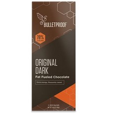 Bulletproof 原味黑脂巧克力 78% 可可, 3個, 56g
