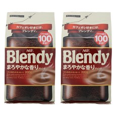 AGF Blendy 柔香即溶咖啡補充包, 200g, 2個, 1件