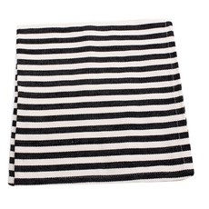 DESIGN IMPORTS 小條紋餐巾廚房十字架, 1個, 黑色的