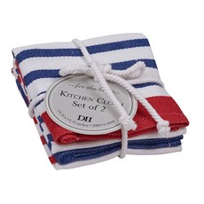 DESIGN IMPORTS Nauti 條紋廚房布 2 件套, 2件, 混色