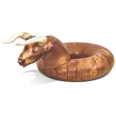 Gofloats 柏金牛派對成人泳圈, 1個, 混合顏色