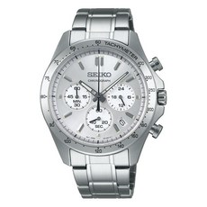 Seiko 精工 男款石英計時金屬手錶 SBTR009