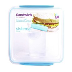 sistema 三明治保存容器, 450ml, 1個
