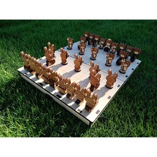 卷木森活館 Q版動物象棋 DIY木製玩具, 詳見包裝