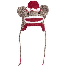 The Worthy Dog Sak Monkey Hat狗狗用帽子, 棕色的