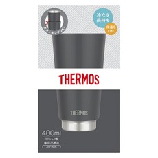 THERMOS 膳魔師 真空斷熱保溫保冷隨行杯 JDV-400C, 1個, 400ml, 深灰色