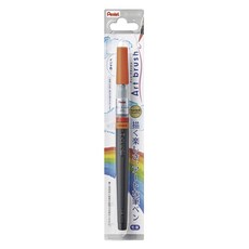 Pentel 飛龍文具 XGFL彩色毛筆, 1個, 橘色