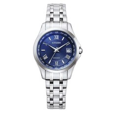 CITIZEN Exceed Eco-Drive Radio Direct Flight女款金屬腕錶 EC1120-59L