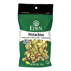 EDEN Foods 去殼烘烤開心果, 1包, 113g