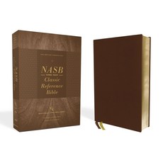 Nasb Classic Reference Bible Genuine Leather Buffalo Brown Red Letter 1995 Text Comfort Print Leather, Zondervan, 英文, 皮革