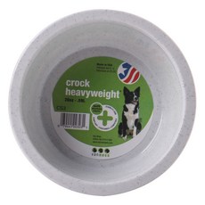 vanness Crock 重量級犬用塑膠碗 0.59L, 1個, 白色