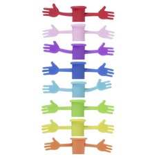 oenophilia 紅酒杯杯梗小人造型酒杯環 8入, 1個, 混合色