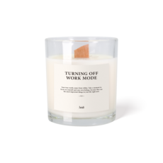 Jeidi 香氛大豆蠟燭 大容量 居家香氛 舒壓放鬆 木質燭芯, 170g, 1個, G6 帶來正向力量／花梨木木質調