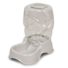 Aspen pet 半自動寵物飲水器 2.8L, 1個, 灰色的