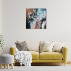 御畫房 抽象手繪油畫 80x80cm DB-062