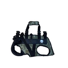 老犬後癱型輔助衣 L號, 軍綠迷彩