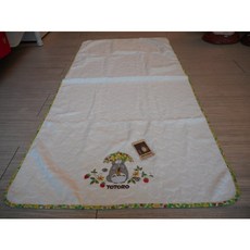 凡爾賽生活精品 全新日本進口 龍貓TOTORO撐傘造型 米色大毛巾 浴巾, 米色, 1個