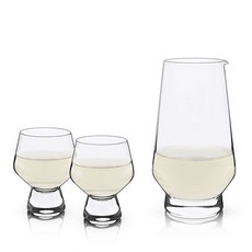 VISKI Footed Daiginjo 無鉛奶瓶 2件套, 清酒瓶 + 2 個清酒杯, 1個