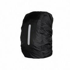 防水背包套 反光條背包保護套, 黑, 1個