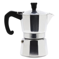 濃縮咖啡機摩卡壺 3 杯, 1個, 銀