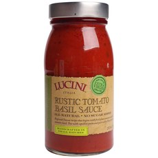 LUCINI ITALIA 鄉村番茄羅勒醬無麩質, 1個, 720克
