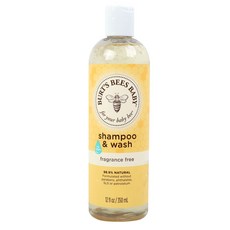 BURT'S BEES 多效無香洗髮沐浴乳, 1份, 350ml