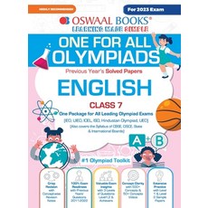 (英文圖書) Oswaal One For All Olympiad Previous Years' Solved Papers Class-7 English Book (For 2023 Exam) 平裝版, Oswaal Books and Learning P..., 英文
