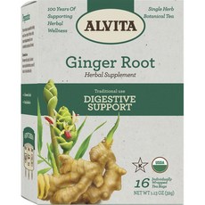 ALVITA 薑根茶茶包, 16入, 2g