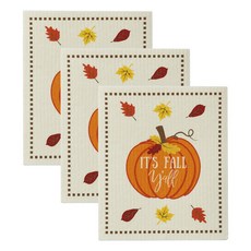 設計進口瑞典洗碗布廚房十字架, 3入, It's Fall Y'all
