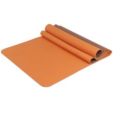 MAJI SPORTS 2 Tone TPE 優質瑜伽墊, 橙色+棕色