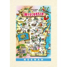 (英文圖書) Vintage Lined Notebook Greetings from Neenah 平裝版, Found Image Press, 英文