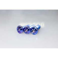 SJMT昇傑 Proti Vespa GTS300 衝刺 春天 鈦合金碟盤螺絲, 鈦藍色