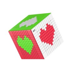 奇藝 魔方格 十一階 魔術方塊 - 小小店舖 高階速解益智玩具, 11階彩色, 1個