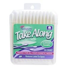 Swisspers 便攜式棉花棒, 1個, 50件