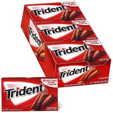 Trident 無糖木糖醇口香糖, 1.9克, 168入, 肉桂口味