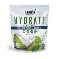 LAIRD SUPERFOOD Hydrate 椰子水 + Aquamin 混合抹茶飲料 227g, 1個