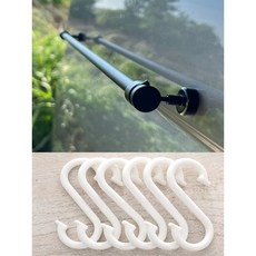 快吸款 鋁合金磁吸橫桿 (適用露營車/馬可波羅/加州號), 磁吸橫桿1入+S型掛勾組