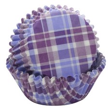 FOX RUN 蓬鬆馬德拉斯烘焙杯 50 包, 1個, 紫色的