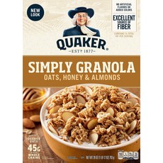 QUAKER 桂格 蜂蜜杏仁燕麥片, 1盒, 793g